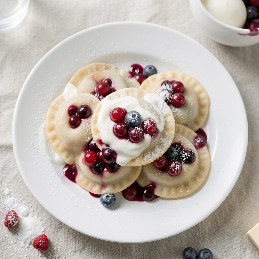 Pierogi z jagodami