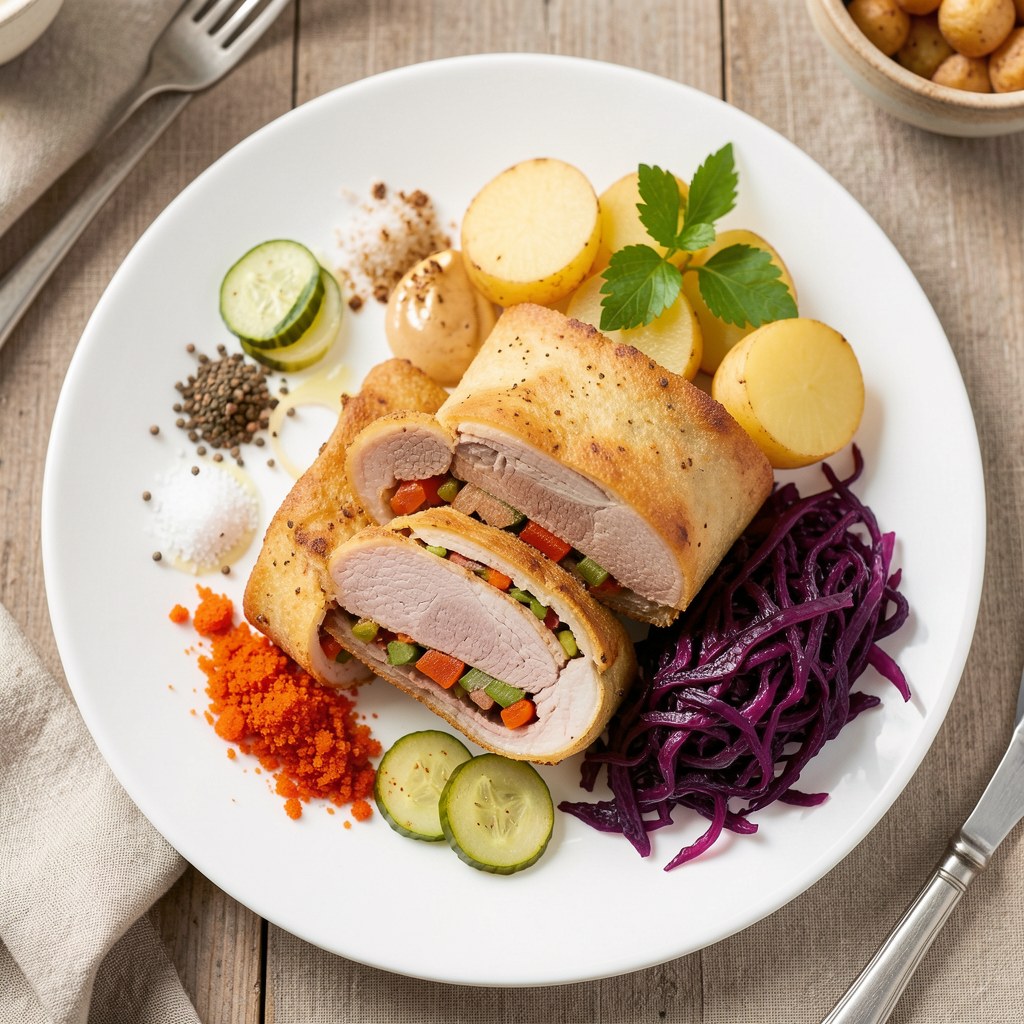 Aromatyczne zrazy ze schabu