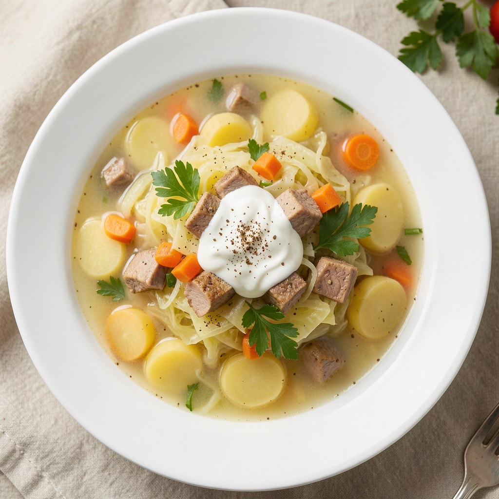 Zupa z włoskiej kapusty