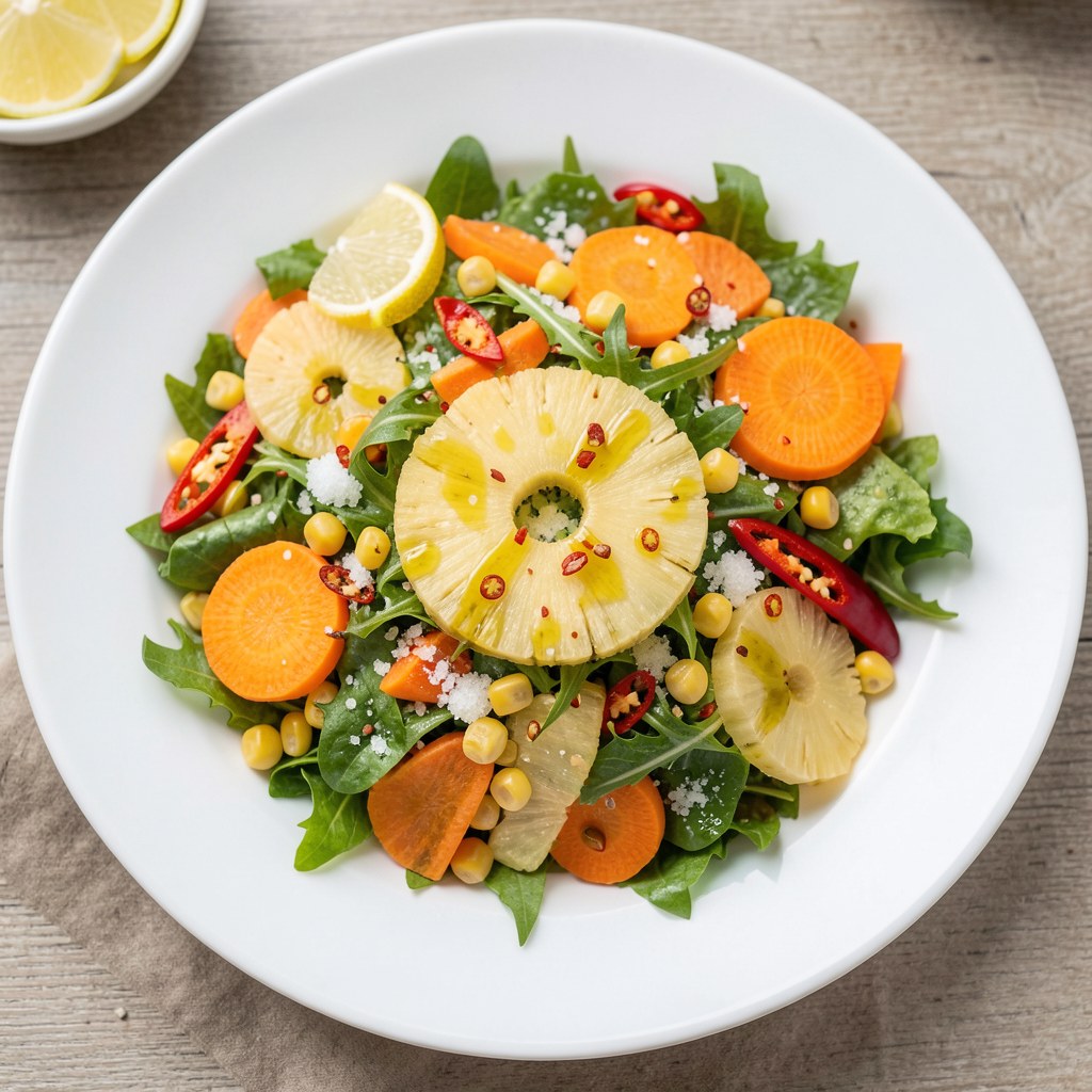 Surówka z marchewki z ananasem