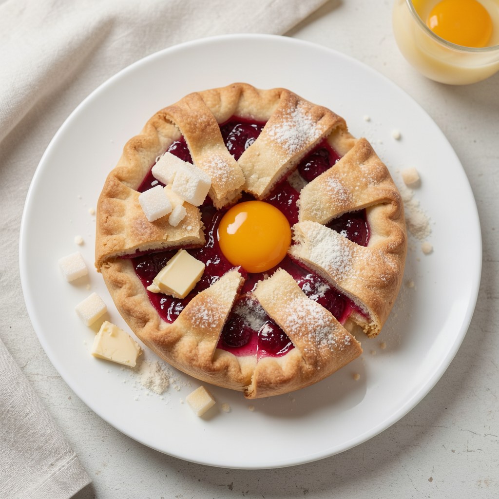 CROSTATA - ciasto kruche z dżemem truskawkowym