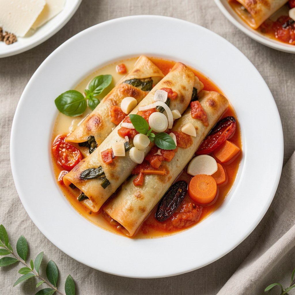 Cannelloni z farszem szpinakowym