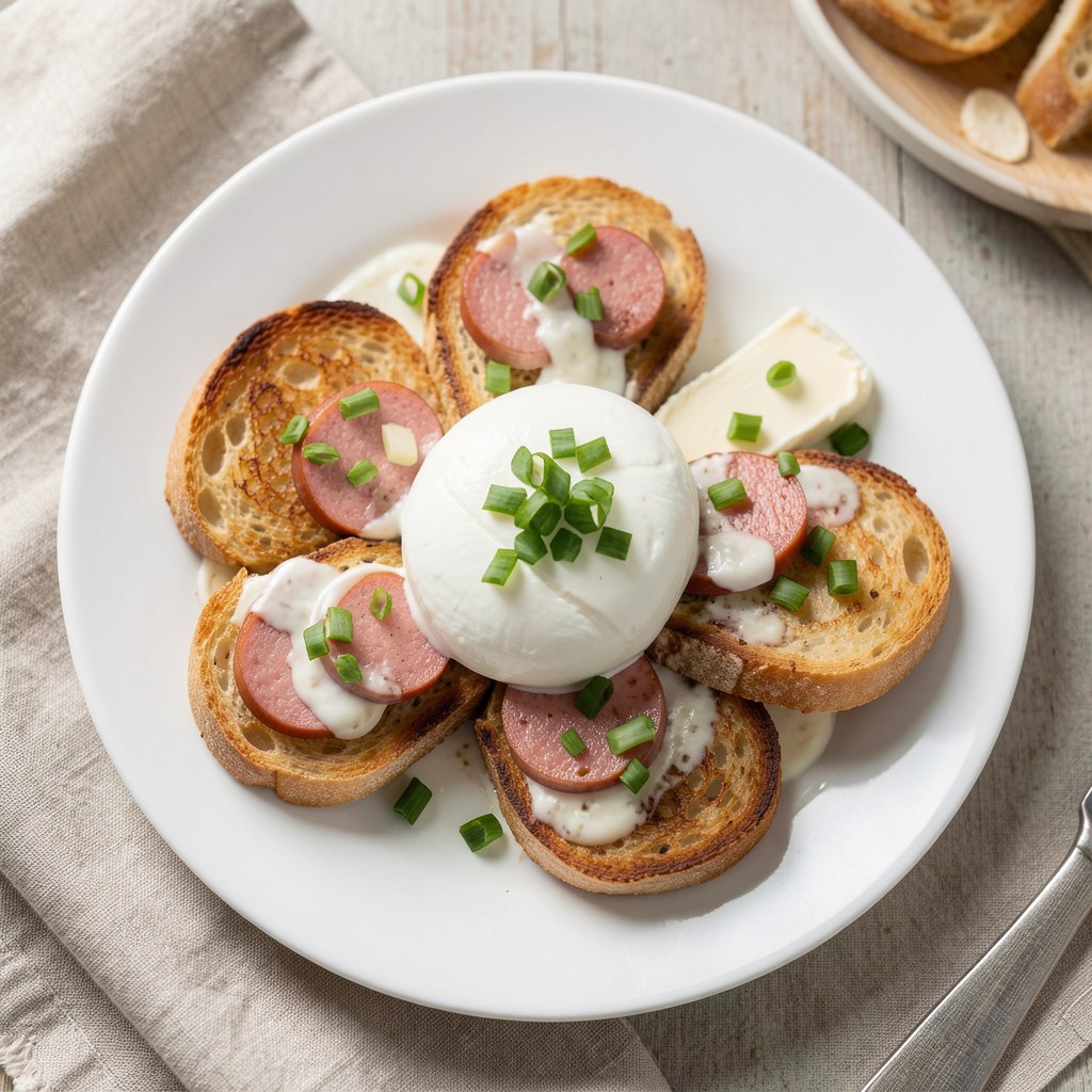 Czosnkowe grzanki z mozzarellą