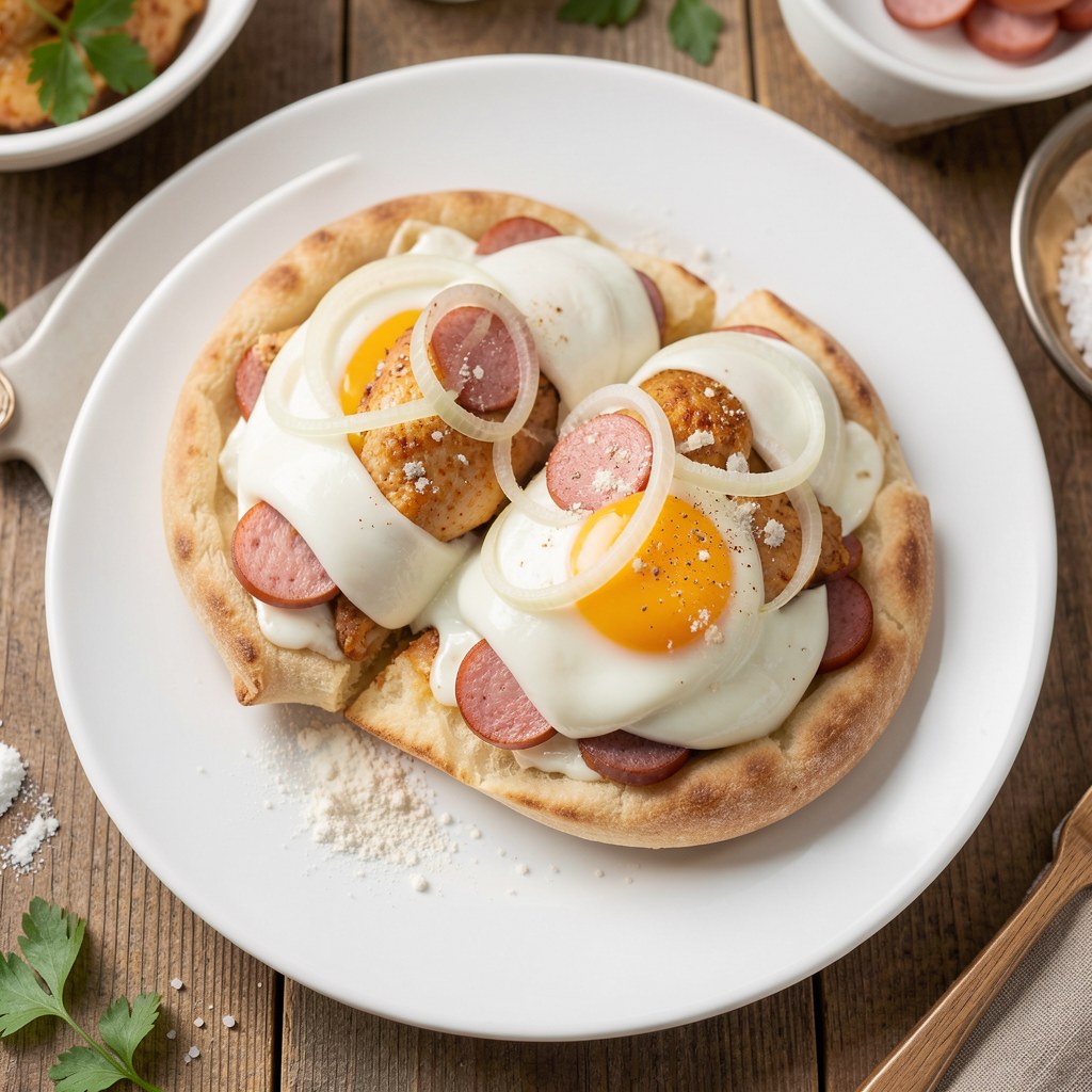 Kieszonki z mozzarelą i swojska kiełbasą