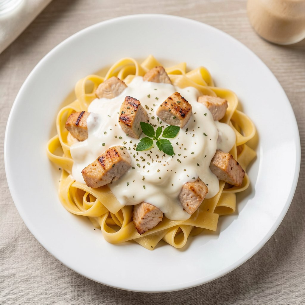 makaron z sosem al\'la carbonara