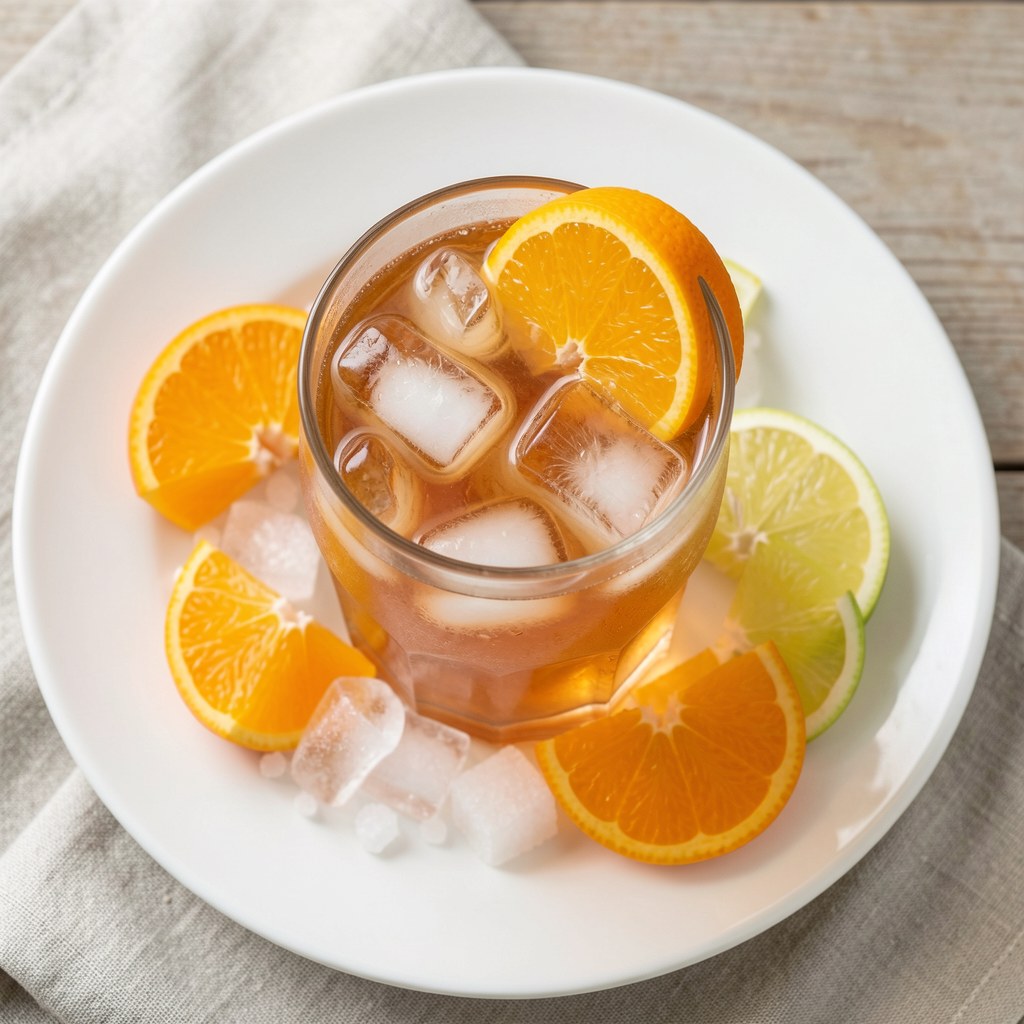 Ice tea z pomarańczą