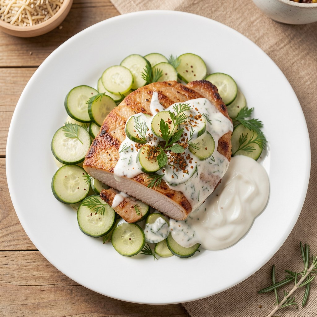 Schab w sosie pietruszkowo-ogórkowym