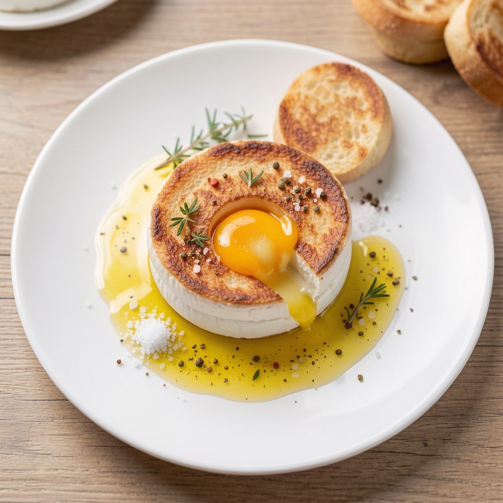 Camembert smażony, z żurawiną