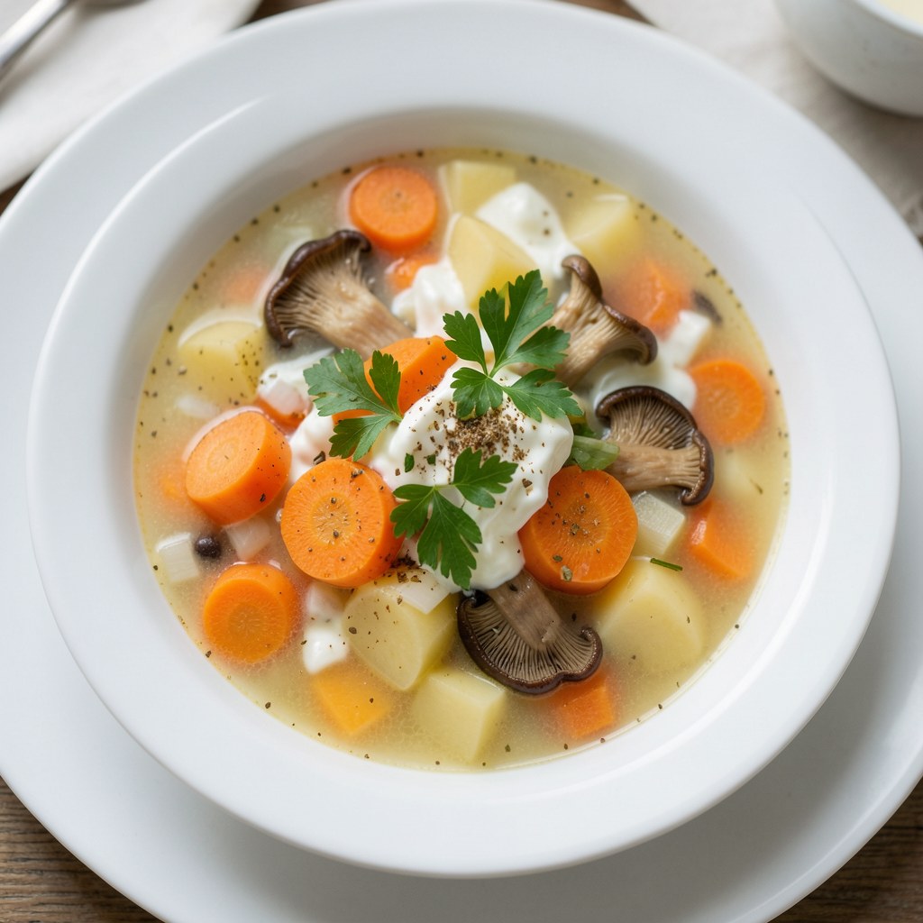 Zupa borowikowo-marchewkowa