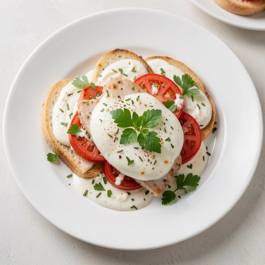 Sola z serem mozzarella
