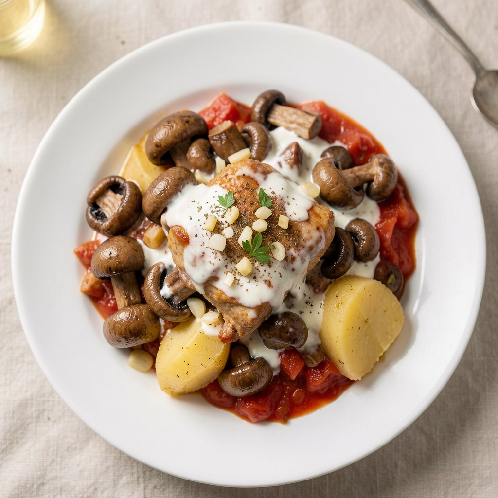 Ragout z pieczarkami