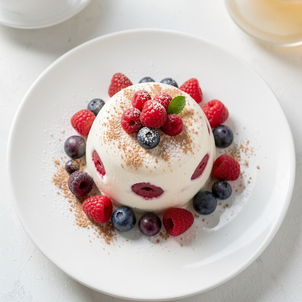 SEMIFREDDO Z MALINAMI