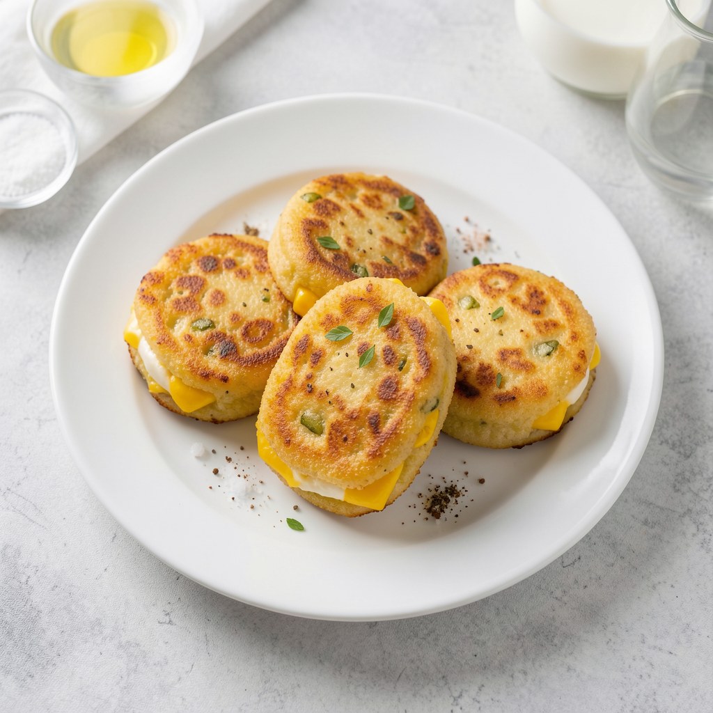 Krokiety z porą i serem żółtym