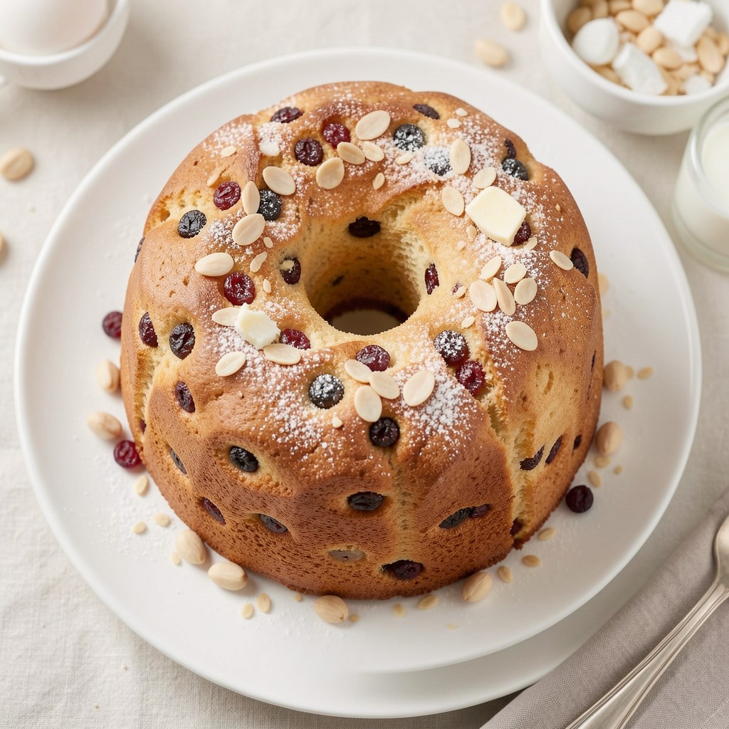 Babka wielkanocna z bakaliami