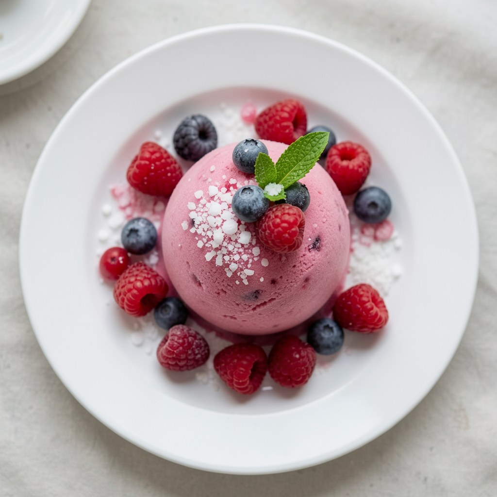 Sorbet malinowo porzeczkowy