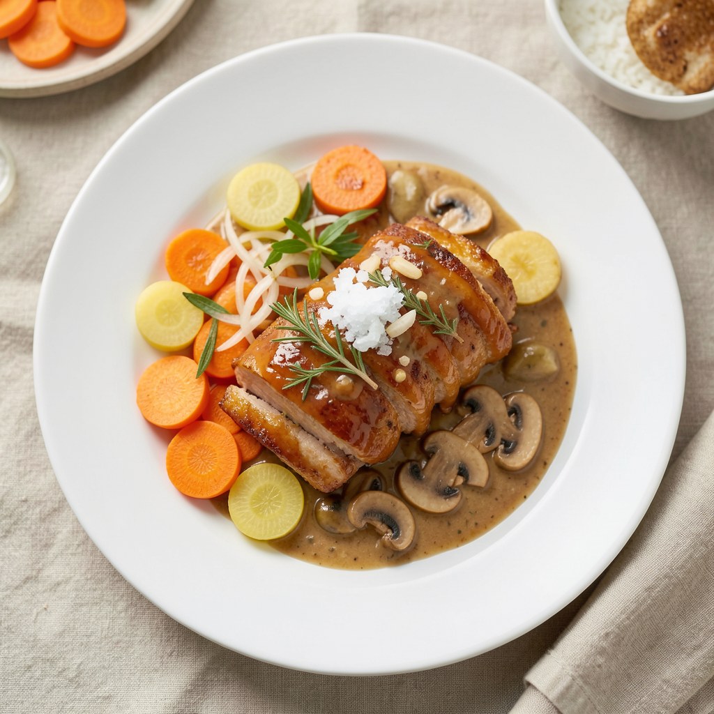 Wieprzowina teriyaki z kalarepką