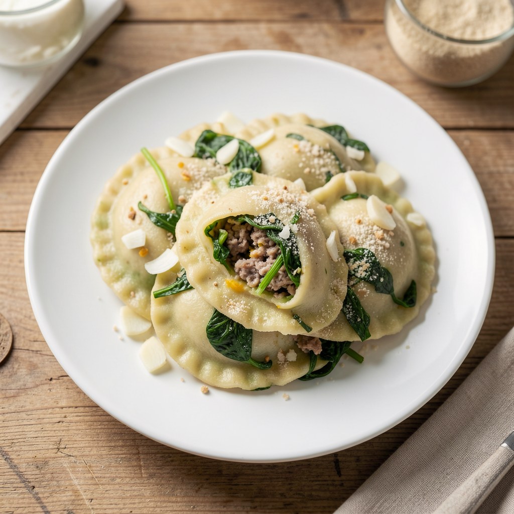 Zielone pierogi