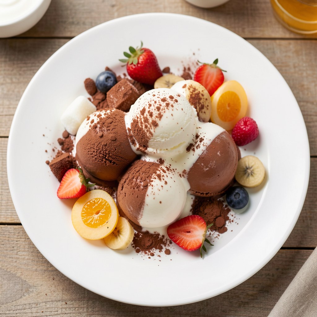 Lody waniliowo-kakaowe