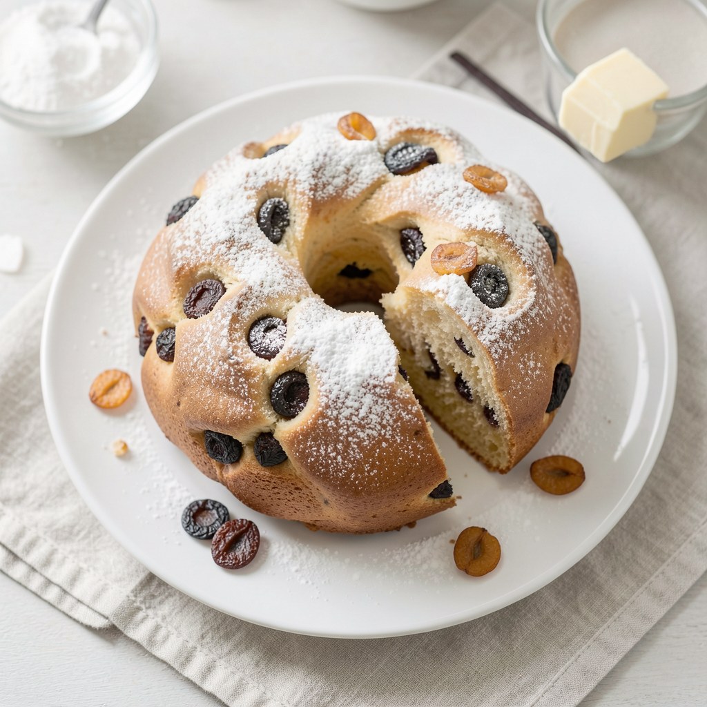 Babka z suszonymi śliwkami