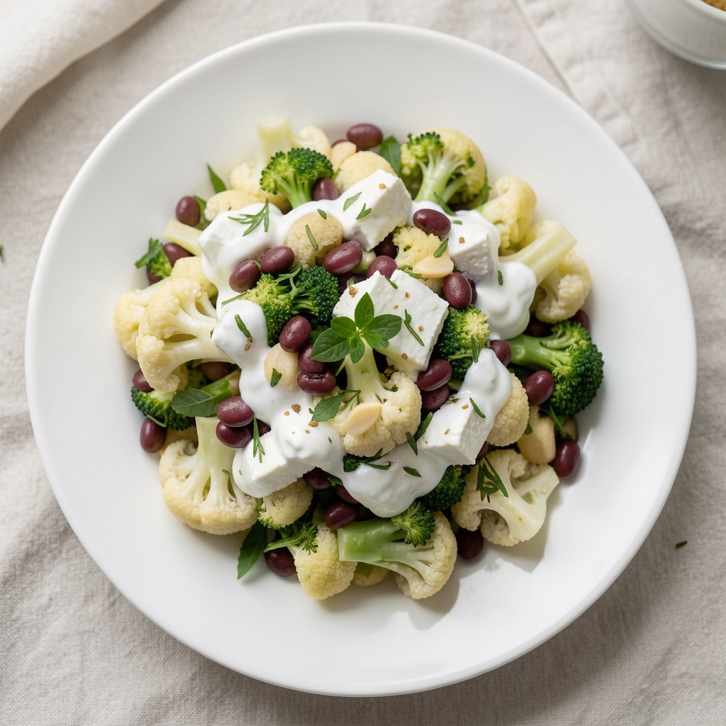 Sałatka z brokułami i fetą