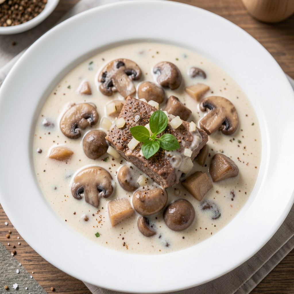 Gulasz z grzybów leśnych