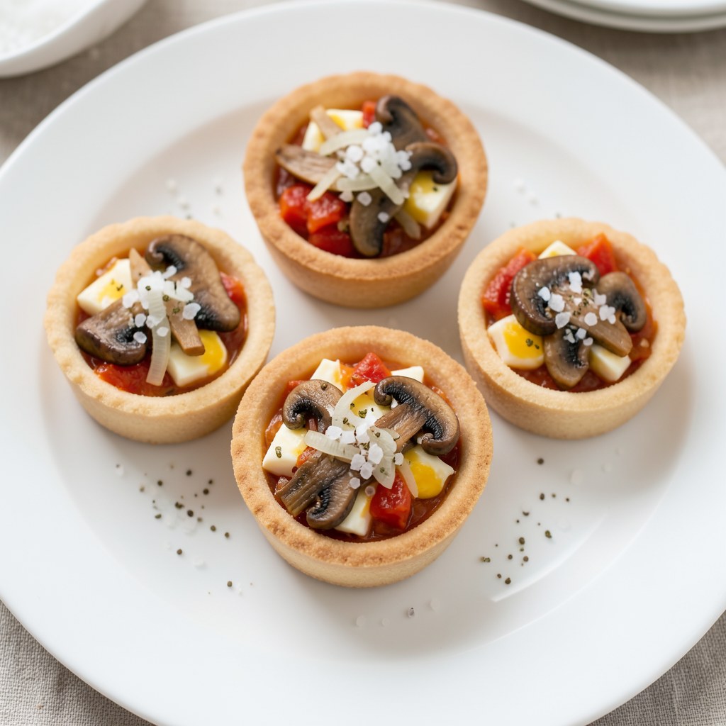 Mini tarteletki z grzybami
