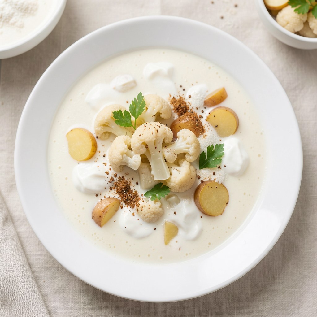 Zupa kalafiorowa zabielana