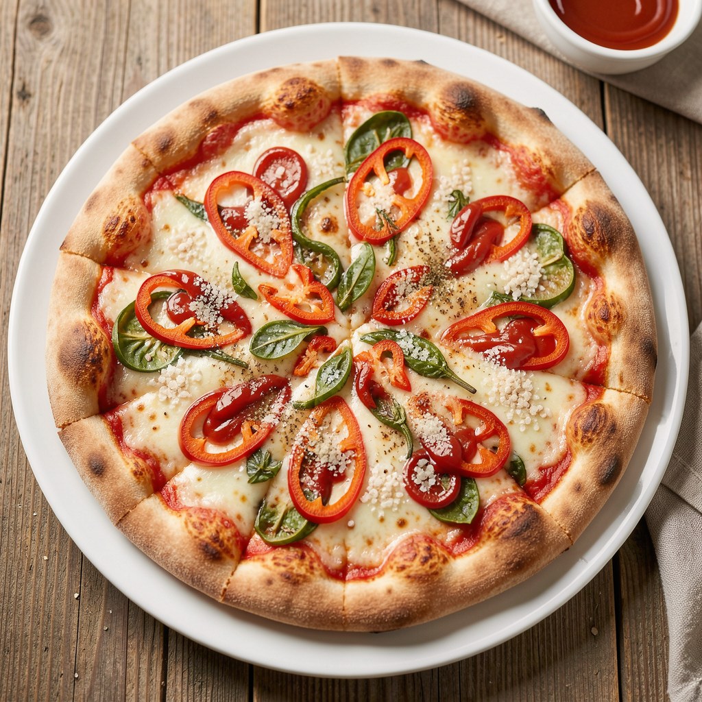 pizza wegetariańska z papryką