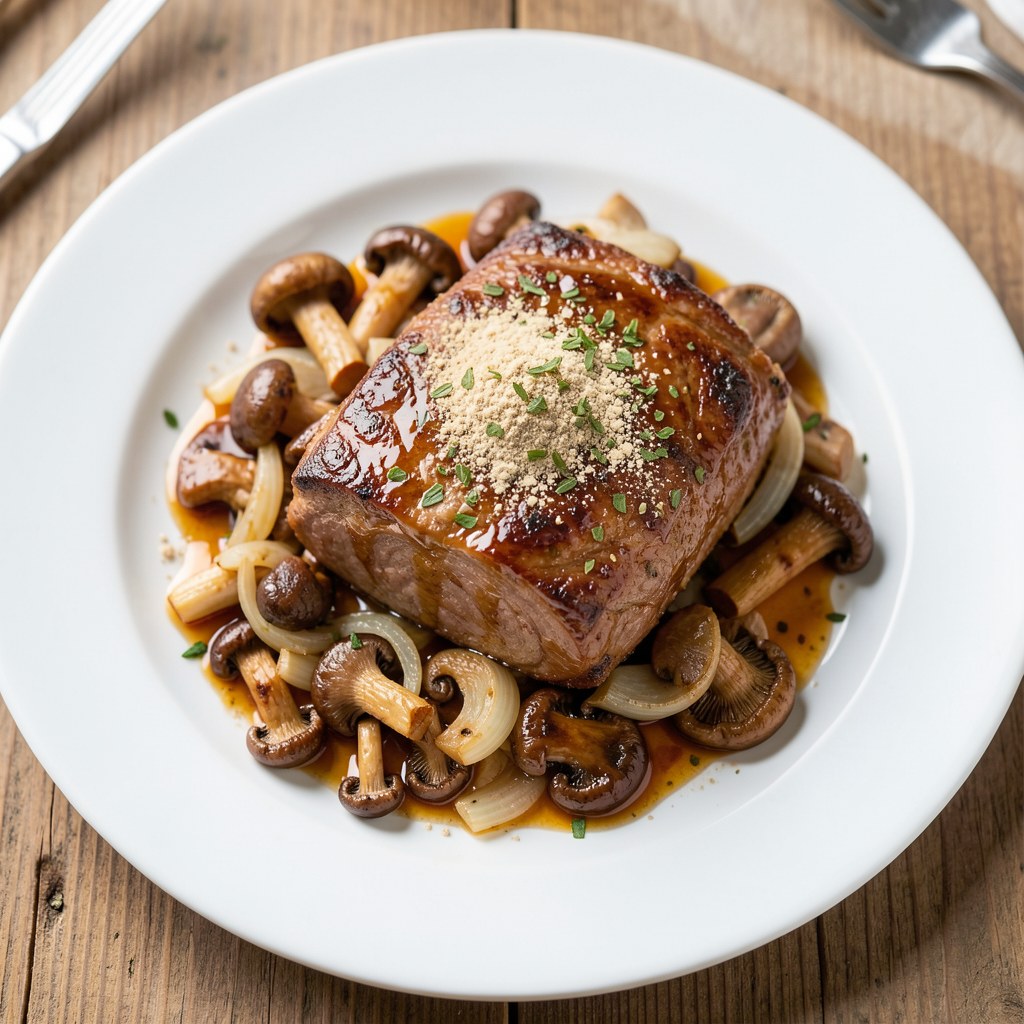 Golonka z pieczarkową pierzynką