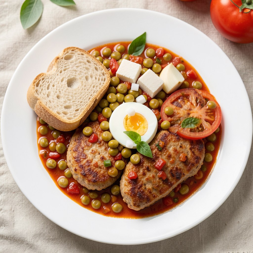 Mielone w sosie chili z fasolką
