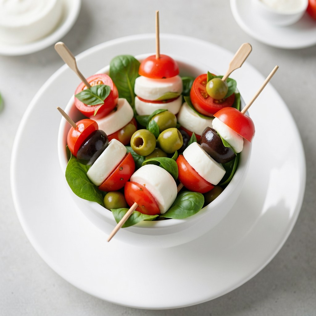 Szaszłyki w wazonie