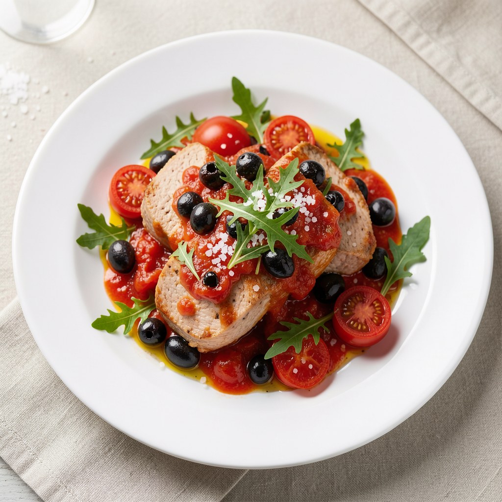 Mule z sosem pomidorowym