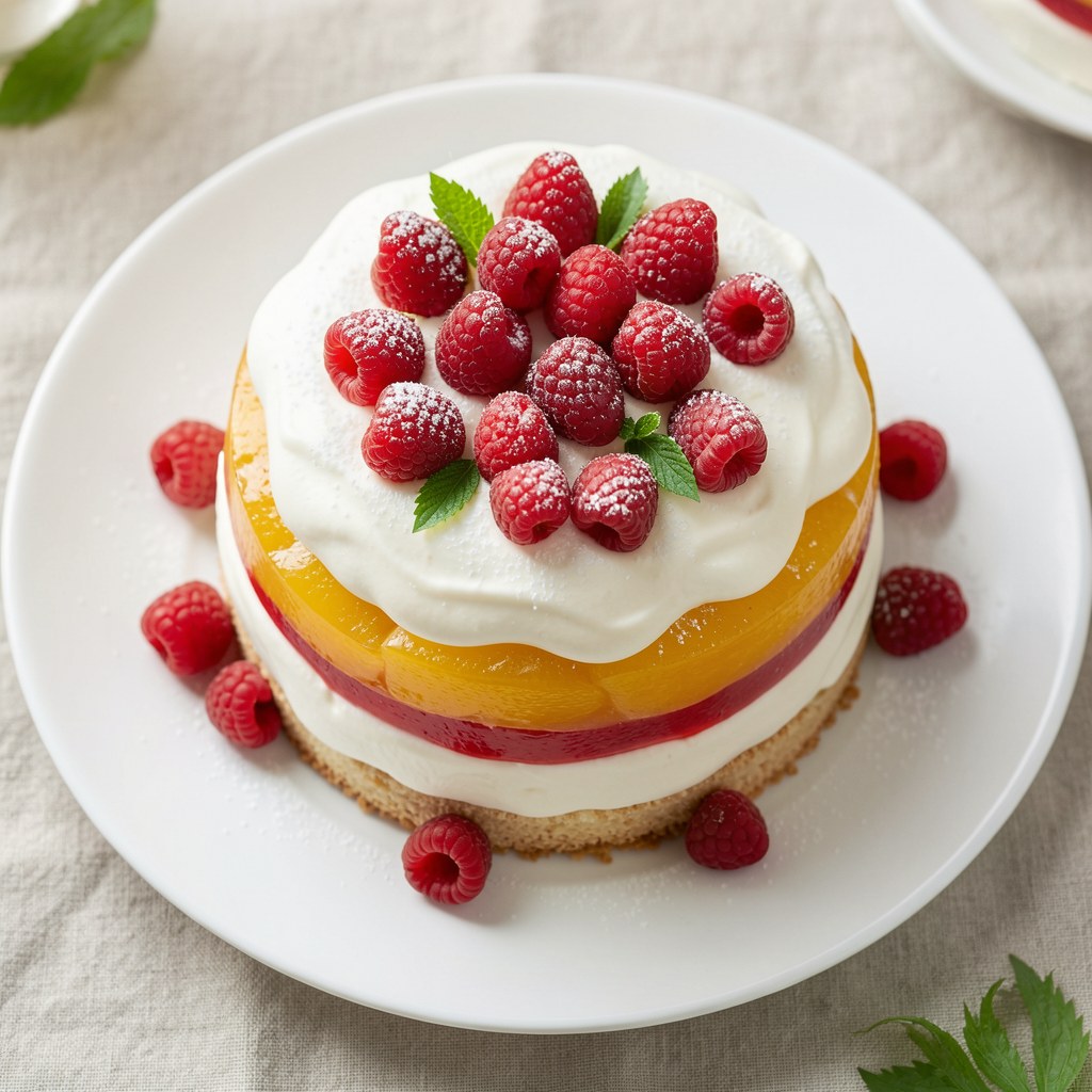 Truskawkowy śmietanowiec