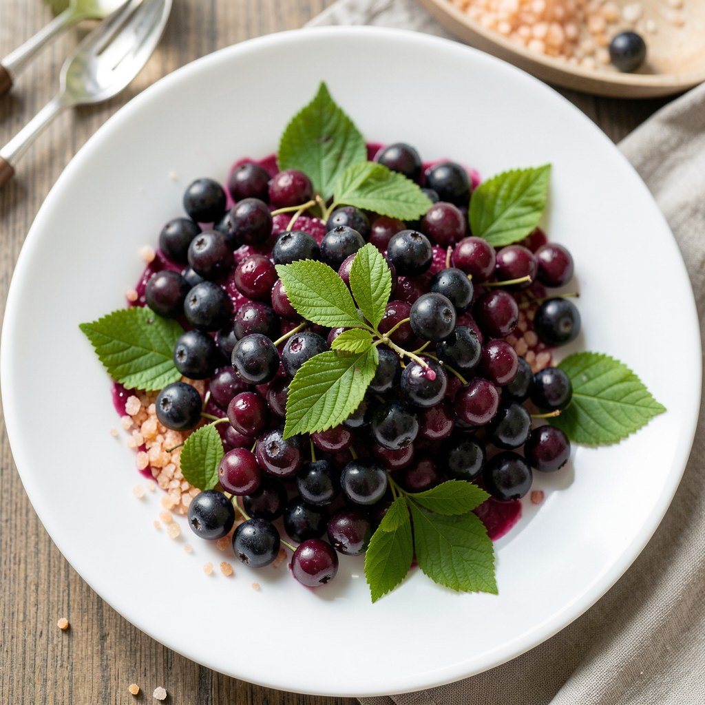 Sok z aronii i liści wiśni