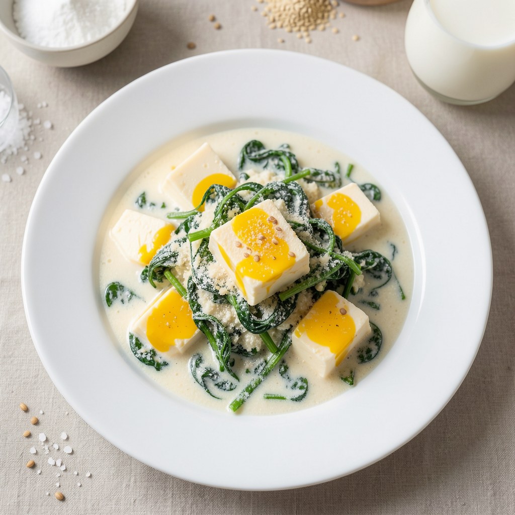 Szpinak z żółtym serem