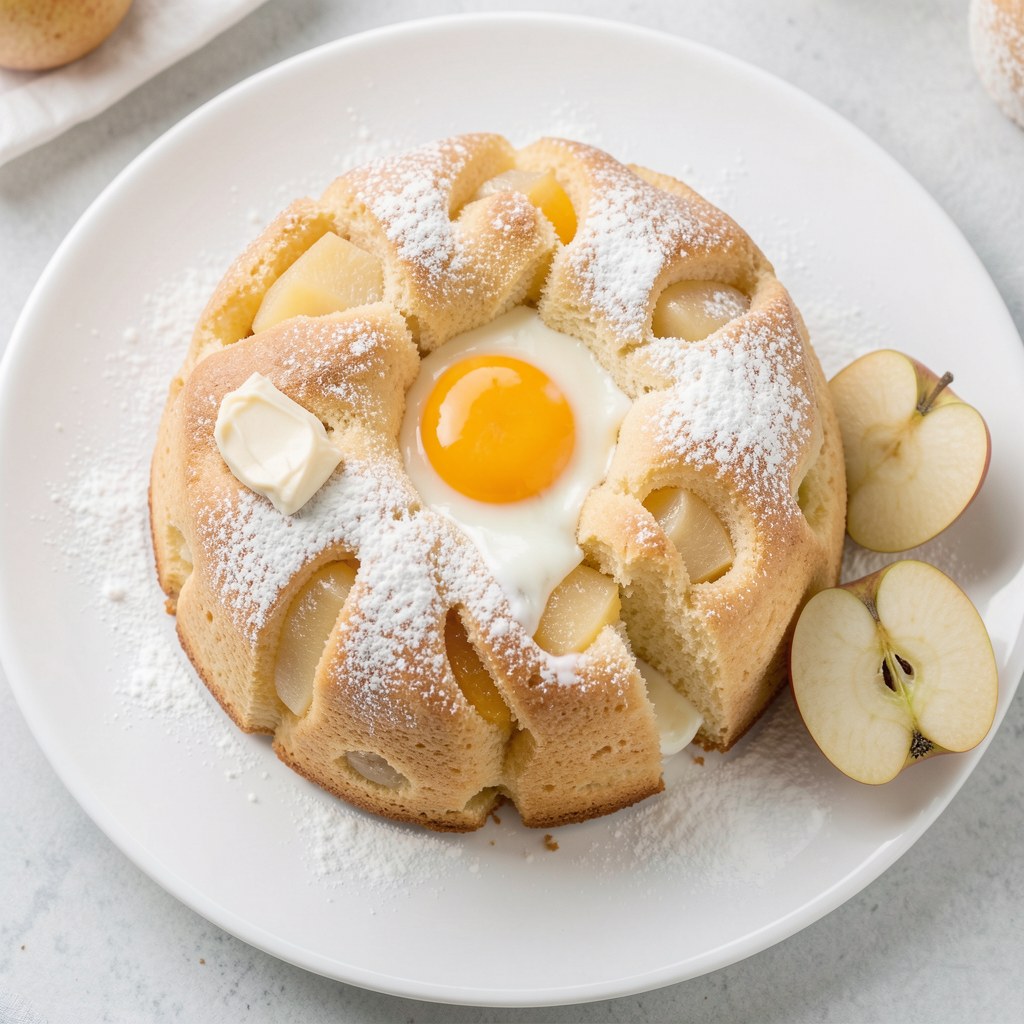 Babka piaskowa z gruszką i jabłkiem