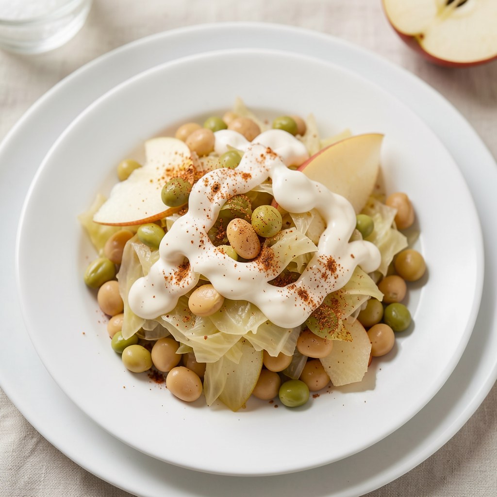 Surówka z kapusty kwaszonej i fasoli