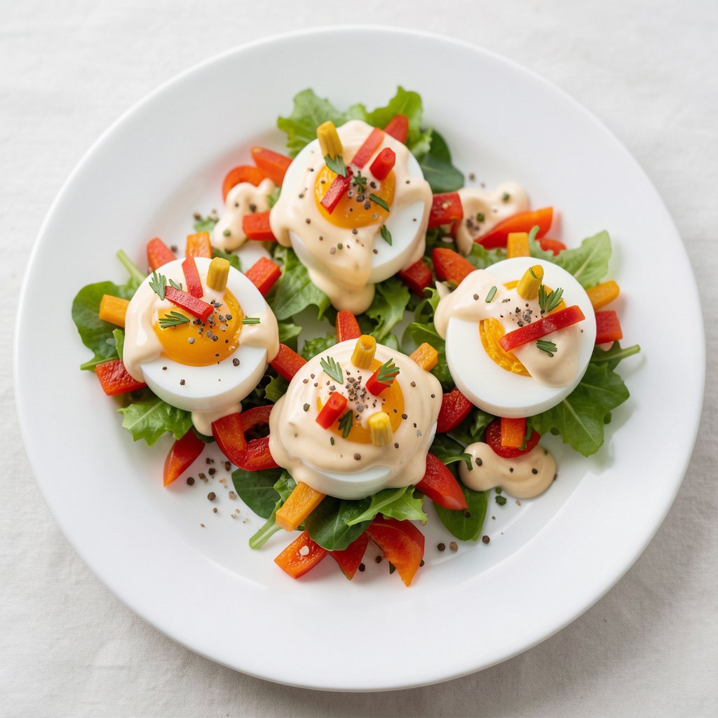 Jeżyki z pastą jajeczną