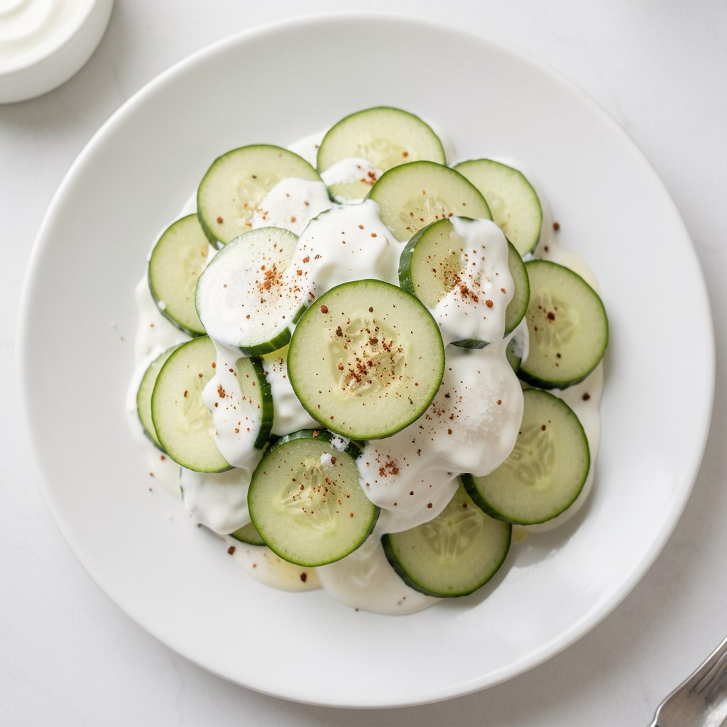 mizeria ze świezych ogórków