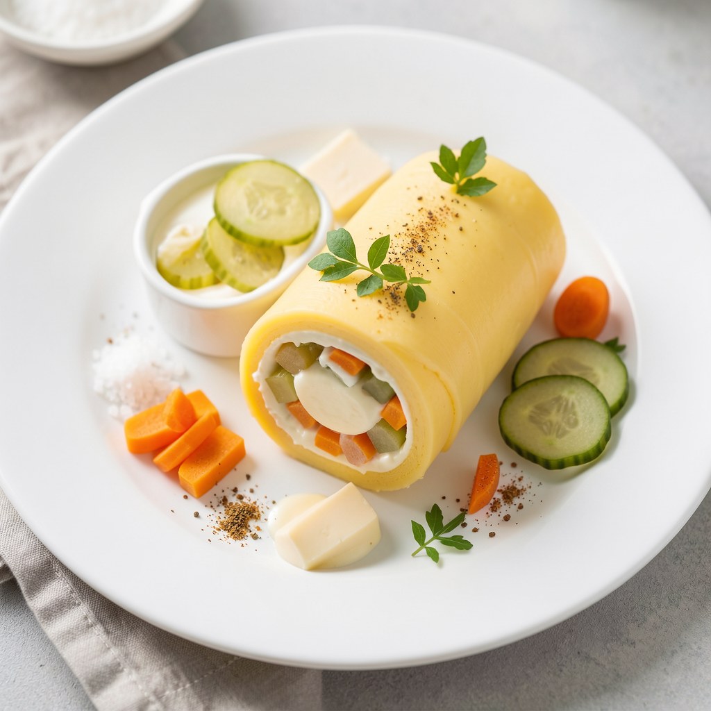 Rolada z żółtego sera