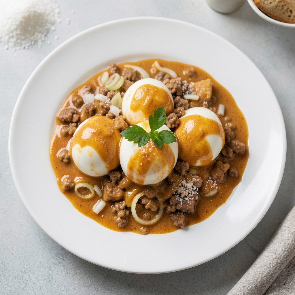 Jaja w sosie musztardowym