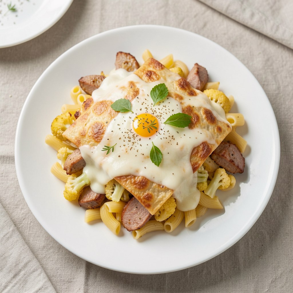 Zapiekanka z makaronem