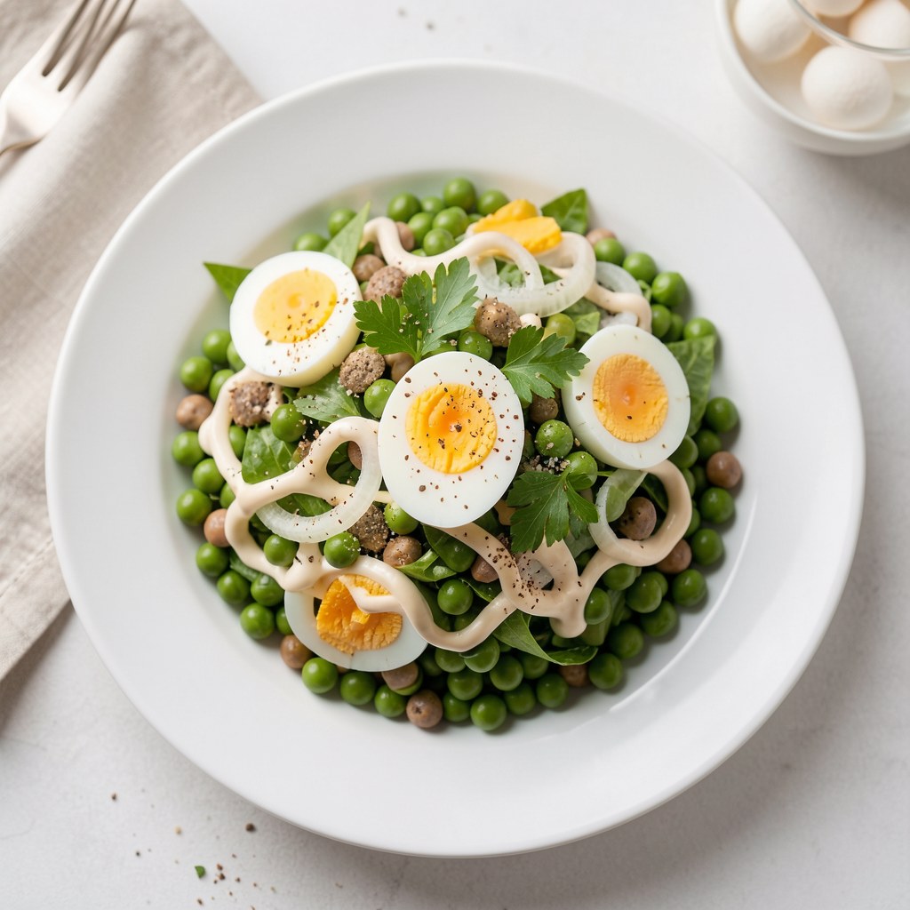 Sałatka z zielonego groszku