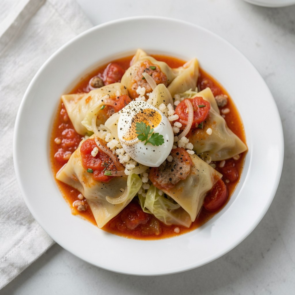 Gołąbki z kaszą manną bez zawijania