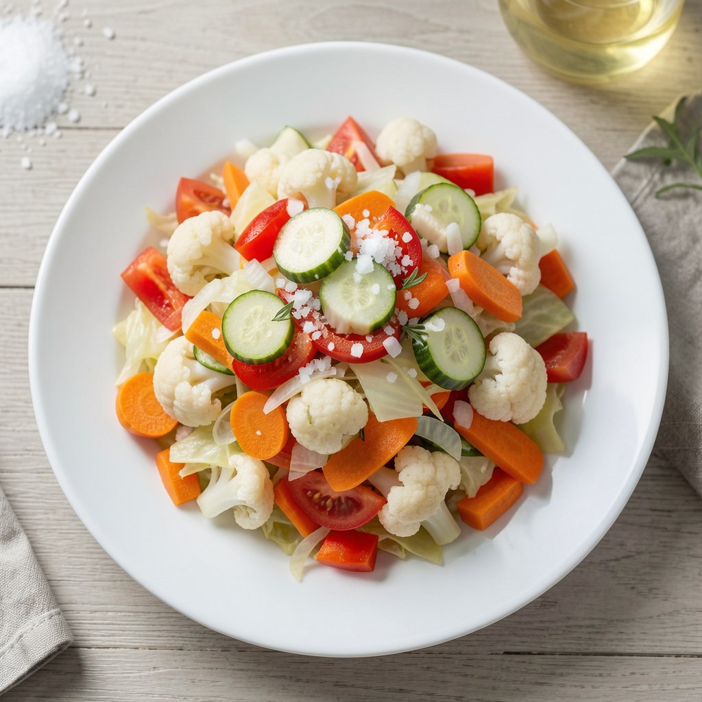 Sałatka zimowa z kalafiorem