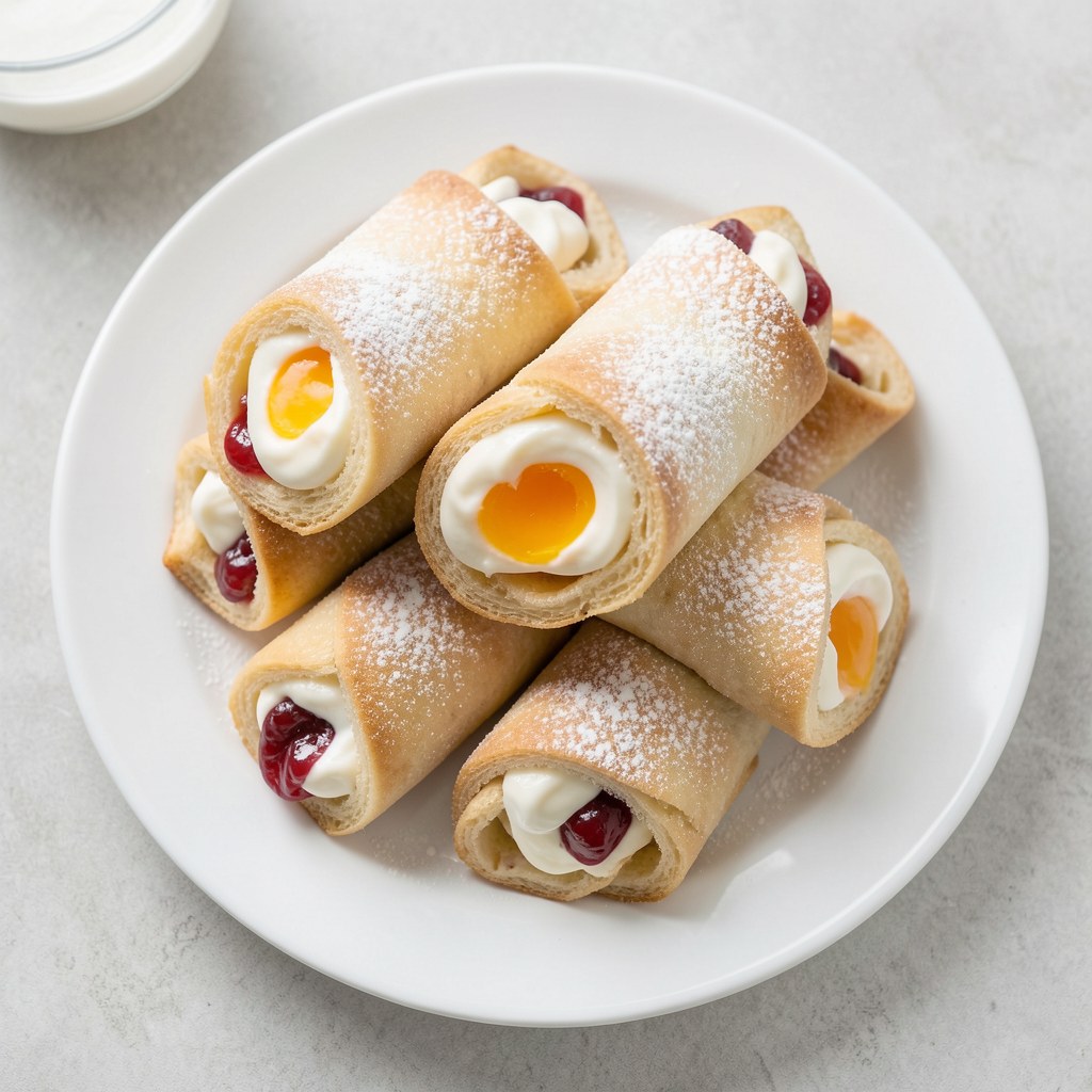 Ciastka drożdżowe zawijane