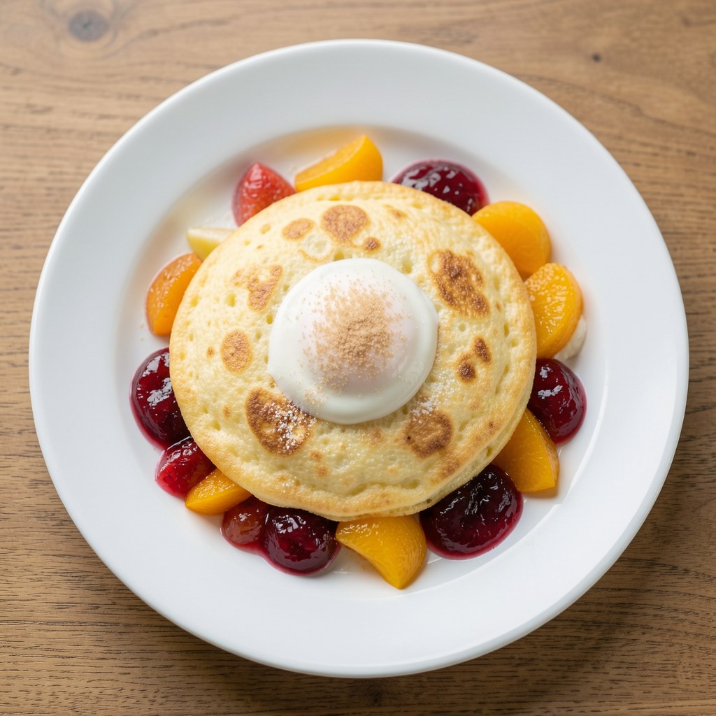 Omlet na słodko z dżemem lub owocami