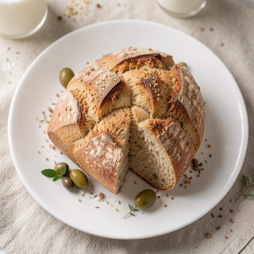 chleb pszenno-żytni z kminkiem