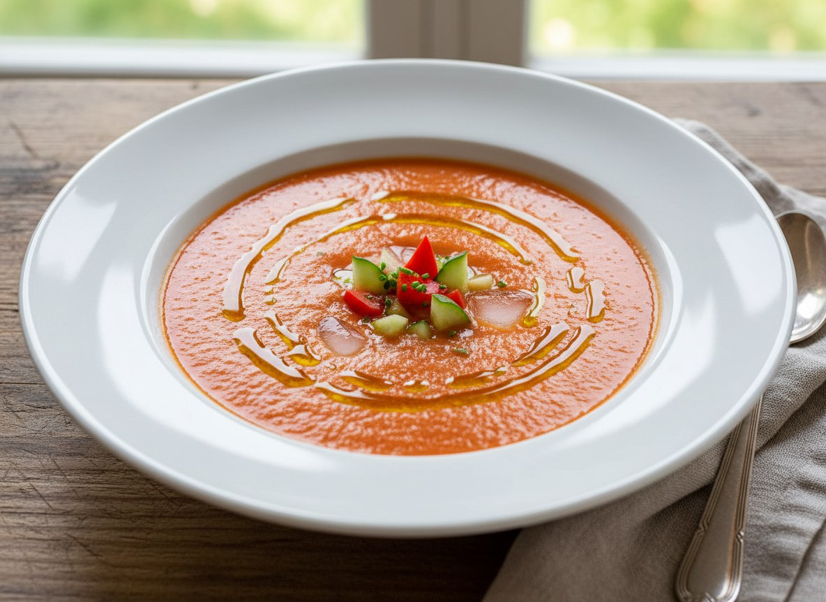 Gazpacho, czyli hiszpański chłodnik z pomidorów