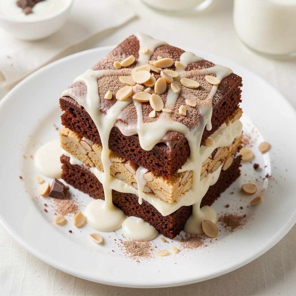 Czekoladowo-orzechowe z masą daktylową